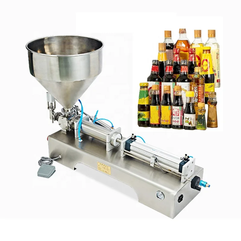 10 مللي 50 مللي 100 مللي 1000 مللي الآيس كريم حشو المياه السائل العسل المربى شراب عصير صلصة تعبئة آلة