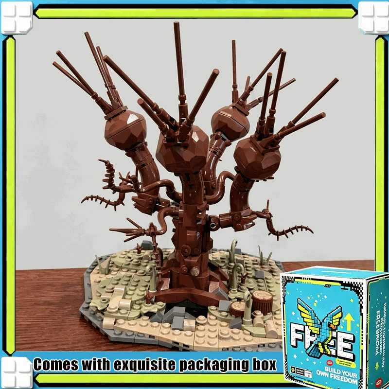 420PCS MOC Magic Animated Attack Tree Model Building Blocks Set DIY Assembly Toy Creative Desktop Decor Collection Display Gift