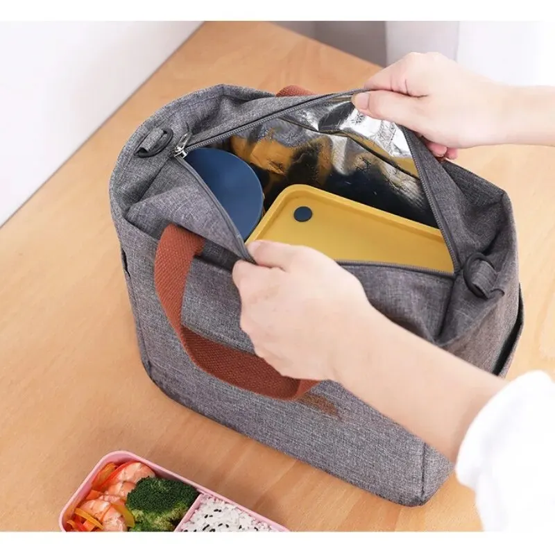 Lunch Bag Thermal Insulation Cold Waterproof Stain Resistant Large Capacity Can Be Handheld, Shoulder Storage Bag