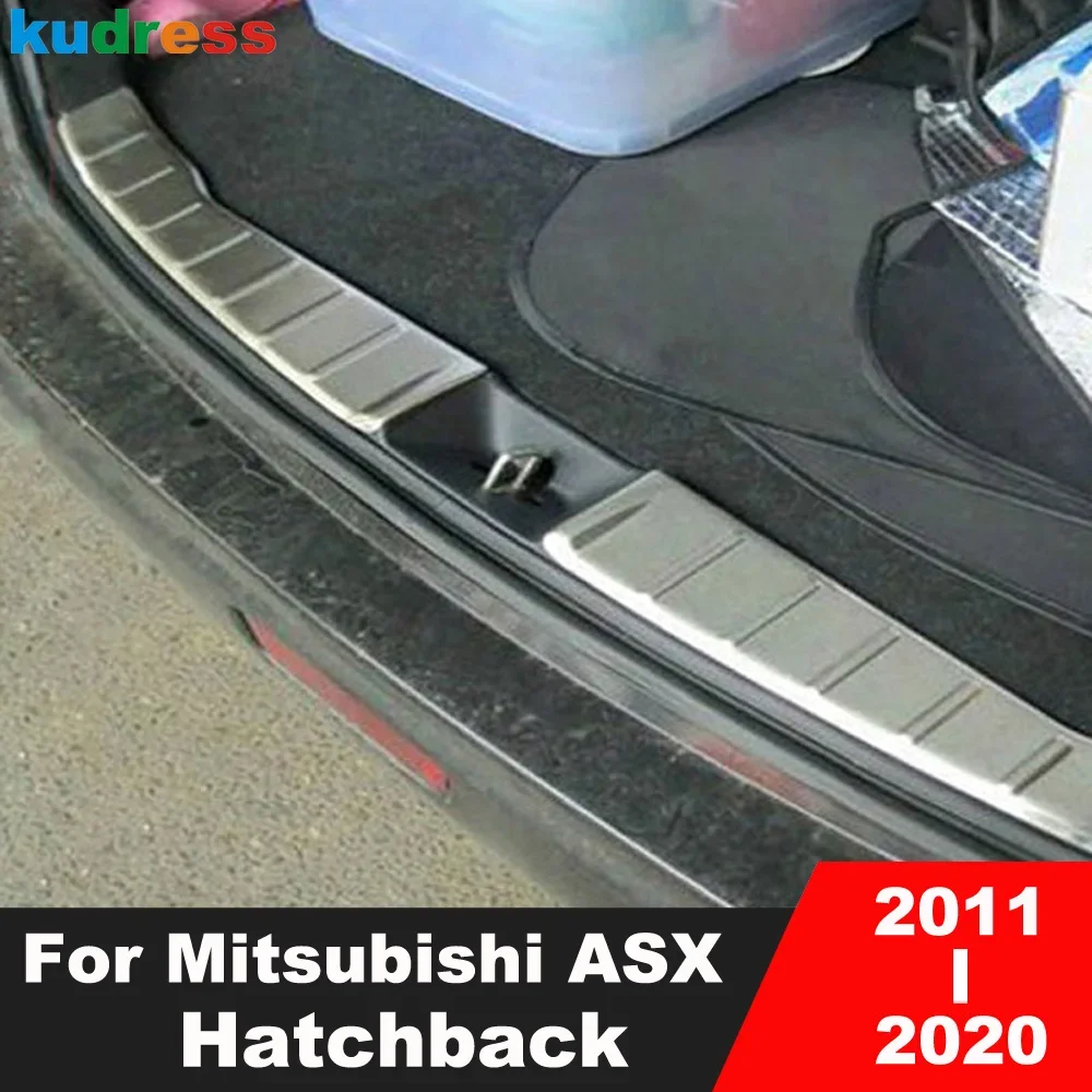 

For Mitsubishi ASX 2011-2017 2018 2019 2020 Steel Car Accessories Rear Trunk Bumper Cover TrimTailgate Door Sill Plate Guard Pad
