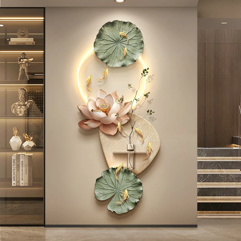 New model entrance LED wall lamp - luxurious and high-end style - entryway lamp directly facing the door wall - high-end wall la