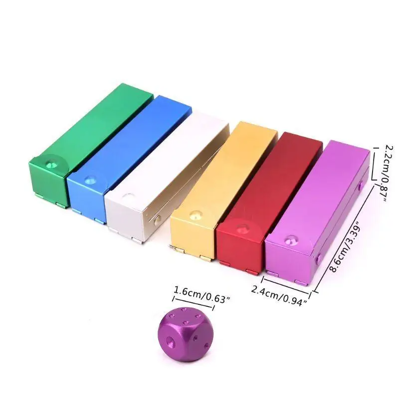 652F 5 قطع 0.63 بوصة لعبة تعليمية للأطفال النردات الرقمية ذات الزاوية المستديرة مع صندوق تخزين #5