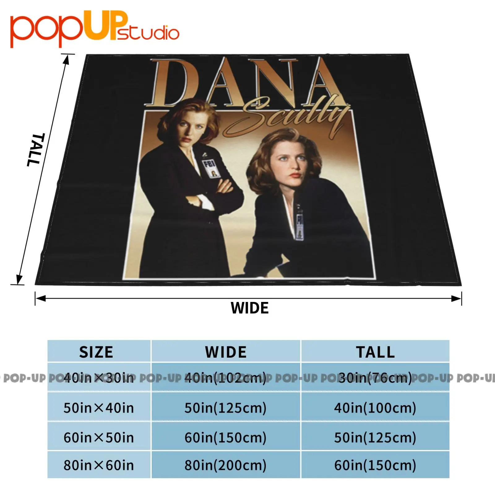 Tha012501 The X-Files جيليان أندرسون دانا سكالي 90S بطانية فائقة النعومة لحاف الشتاء غطاء أريكة أغطية السرير #5