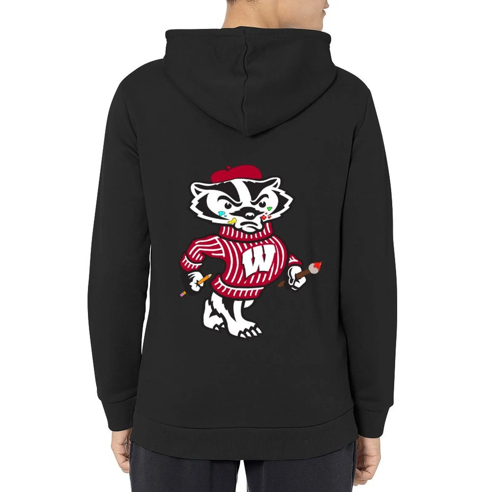 

UW-Madison Artist Bucky Hoodie japanese style mens clothes autumn clothes winter clothes hoodies and sweatshirts new