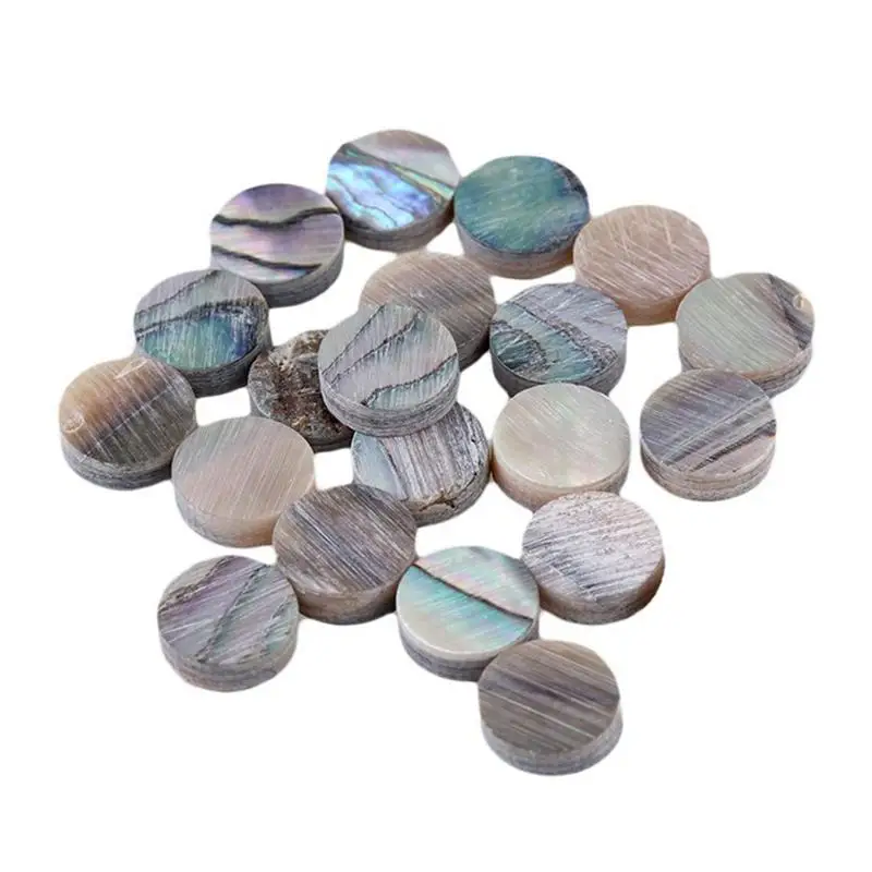 Green Paua Abalone Inlay Dots 6Mm Guitar Ukulele Banjo Maker (Pack Of 20)