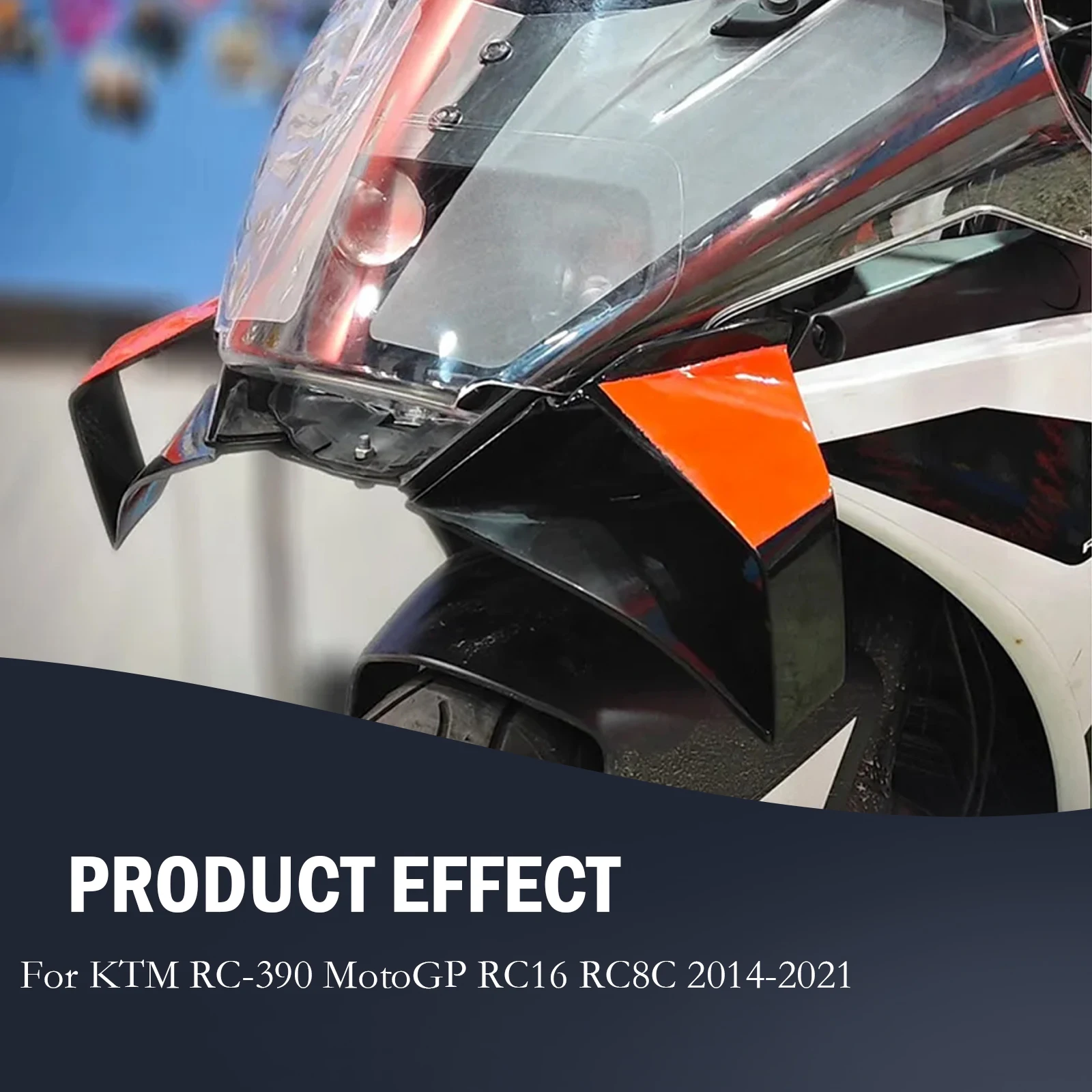 Aile fixe de moto RC390, pour KTM RC 390 2014 – 2021MotoGP RC16 RC8C, le même spoiler de fuselage, carénage inférieur, aile avant