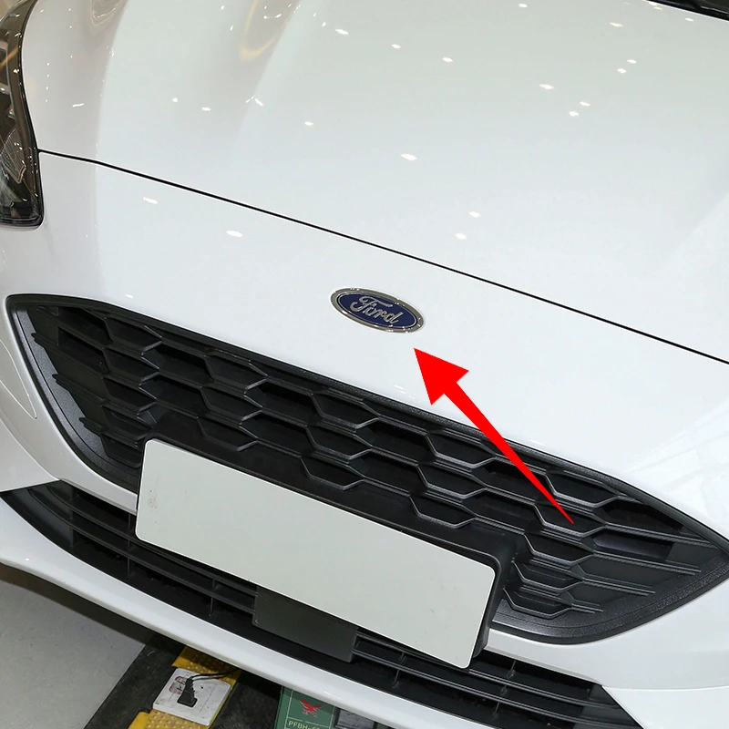 ABS سيارة الجبهة مصبغة الخلفية الجذع شعار شعار ملصقات لفورد فوكس مونديو حافة Ecosport الحارس فييستا فيوجن كوغا اكسسوارات
