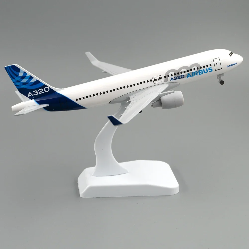 

20cm Aircraft Model Airbus A320 Prototype with Landing Gear Alloy Plane Toy Children Kids Gift for Collection