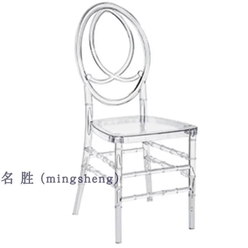 Hotel banquet chair wedding phoenix crystal wedding transparent outdoor crystal crystal stool