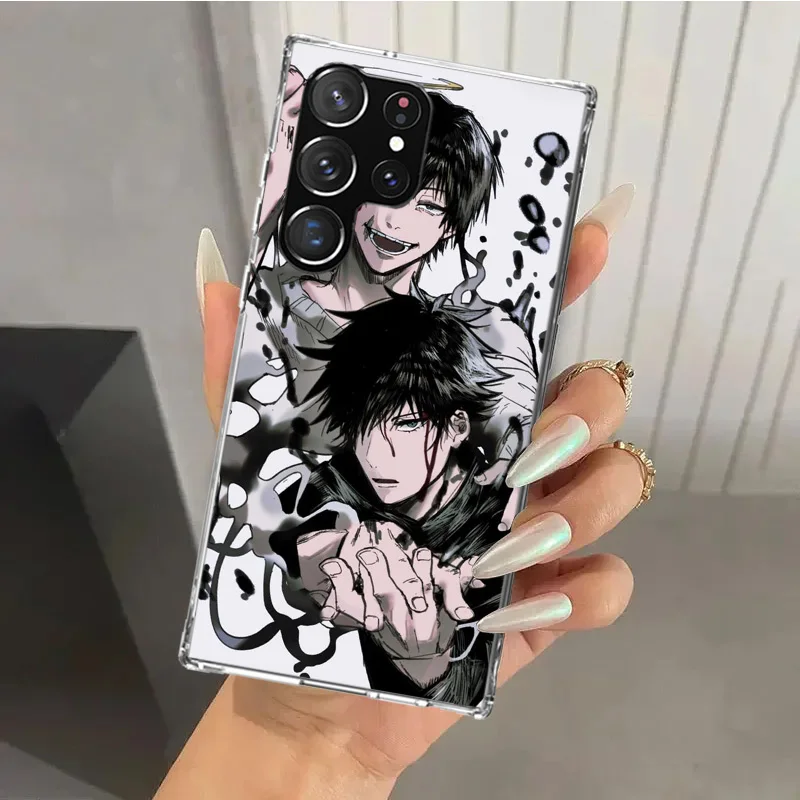 Jujutsus Fushiguro Toji Phone Case for Samsung Galaxy S24 S23 S22 S21 Ultra S20 FE S10 Plus S10E S9 S8 + S7 Edge Soft Print Shel