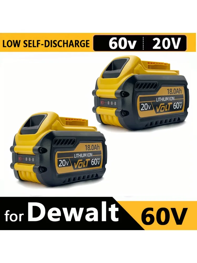 Nieuwe krachtige accu voor DEWALT 20v/60V batterijen DCB200 DCB205 DCB206 * accugereedschap 18V batterij 3AH 8AH 12AH 18AH accu's DCD805 - afbeelding 2