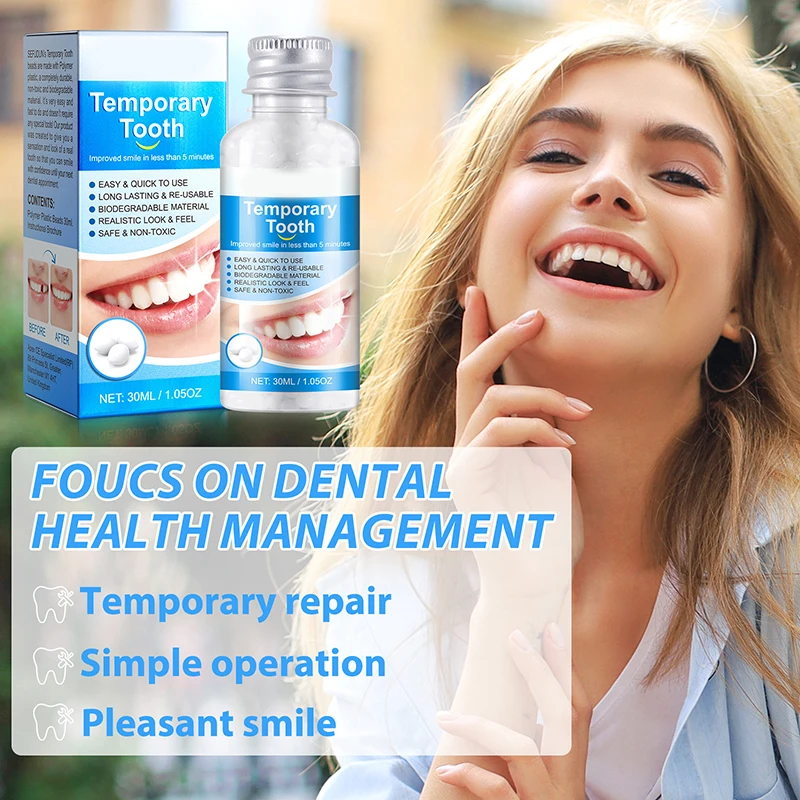 Resin Tooth Repair Glue Shapeable Teeth Gaps Filling Solid Glue Temporary Tooth Repair False Teeth Glue Safety Dental Supplies