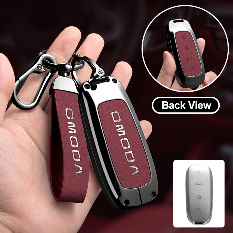 

Car Key Case Bag for Chery Omoda C5 E5 C9 Omoda 5 9 EV PHEV 2025 Key chain Protective Cover Smart Remote Key Protection Shell