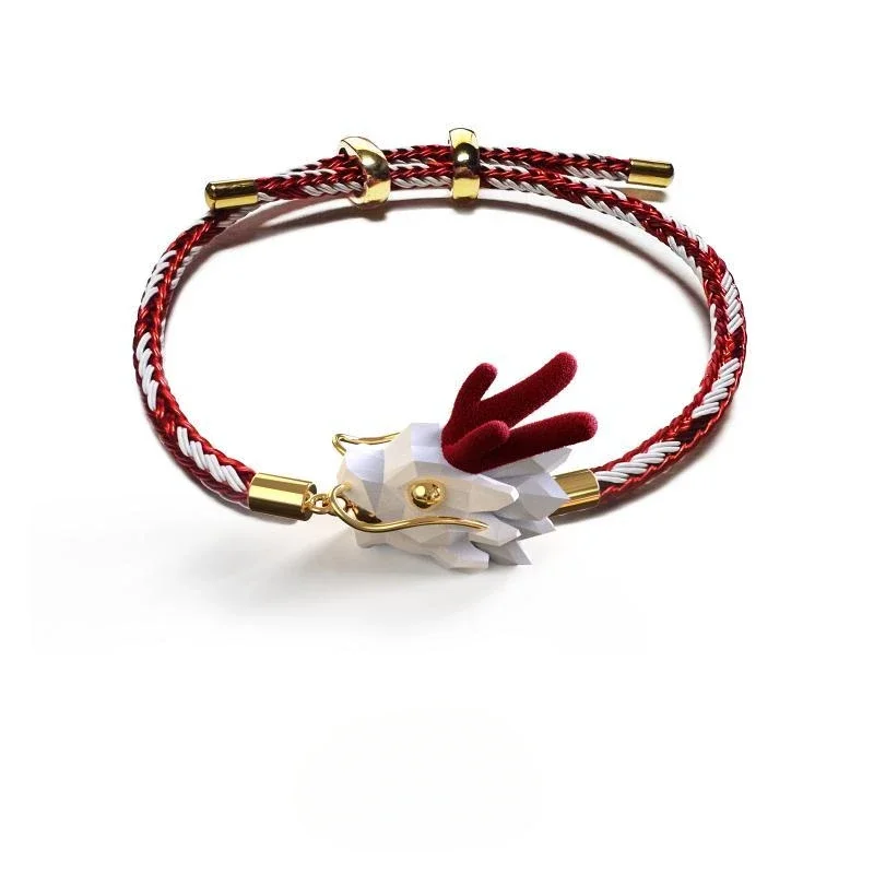 

Original New Chinese Style Dragon Bracelet Design Trendy National Style Red Lucky Fortune Bracelet Gift for Bestie