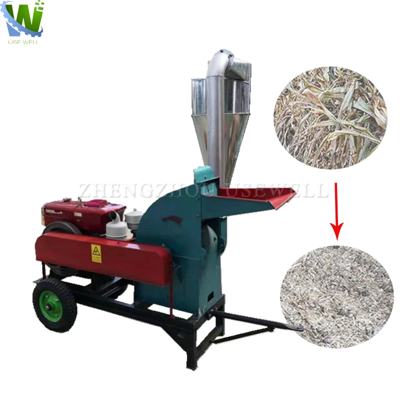 

Small farm large size feed corn crusher crushing machine goat cattle poultry fish feed grain grinder and mixer