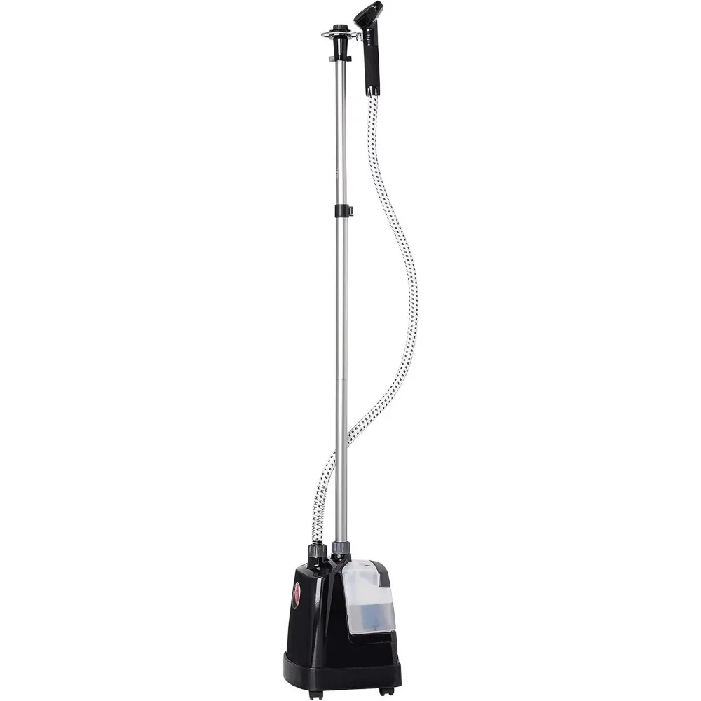 VS-570 Commercial Fabric Steamer with Solid Brass Boiler and Die Cast Aluminum Body, Medium, Black