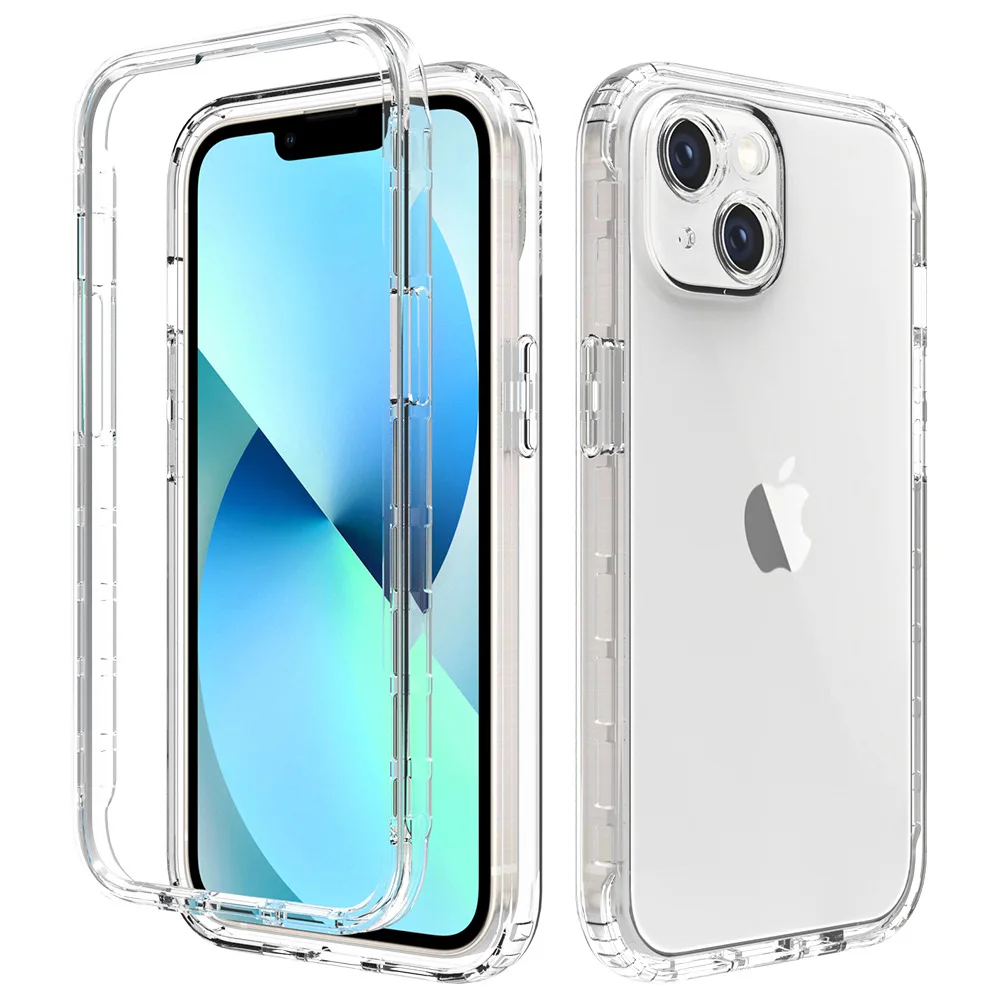 

For Apple iPhone15/15 Pro/15 Pro Max Luxury Full PC + TPU Cover two-in-one Case For iPhone 15 Pluls Protective Phone Case
