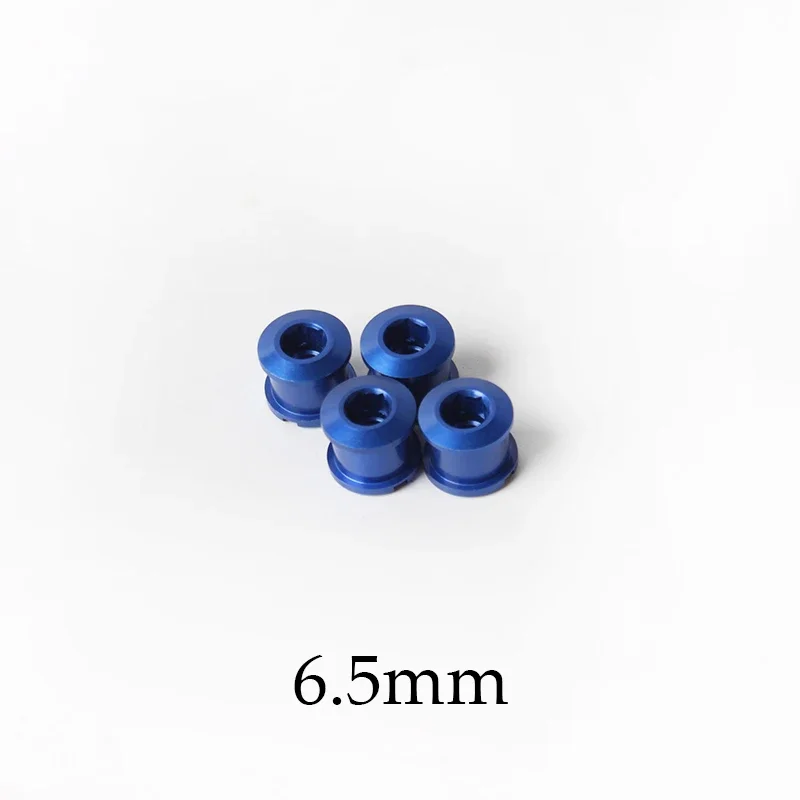 BUCKLOS Fahrrad-Kurbelgarniturschrauben, 6,5 mm, 8,5 mm, Fahrrad-Kettenblattschrauben, Aluminiumlegierung, Fahrrad-Kettenblattschraube, 4 Stück, 5 Stück, MTB-Kurbelschraube