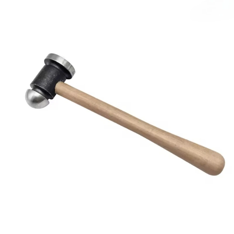 Holzgriffhammer mit Flach- und Rundkopf für Holzarbeiten, zur Montage von Schmuckzubehör und DIY-Projekten – Detail 6