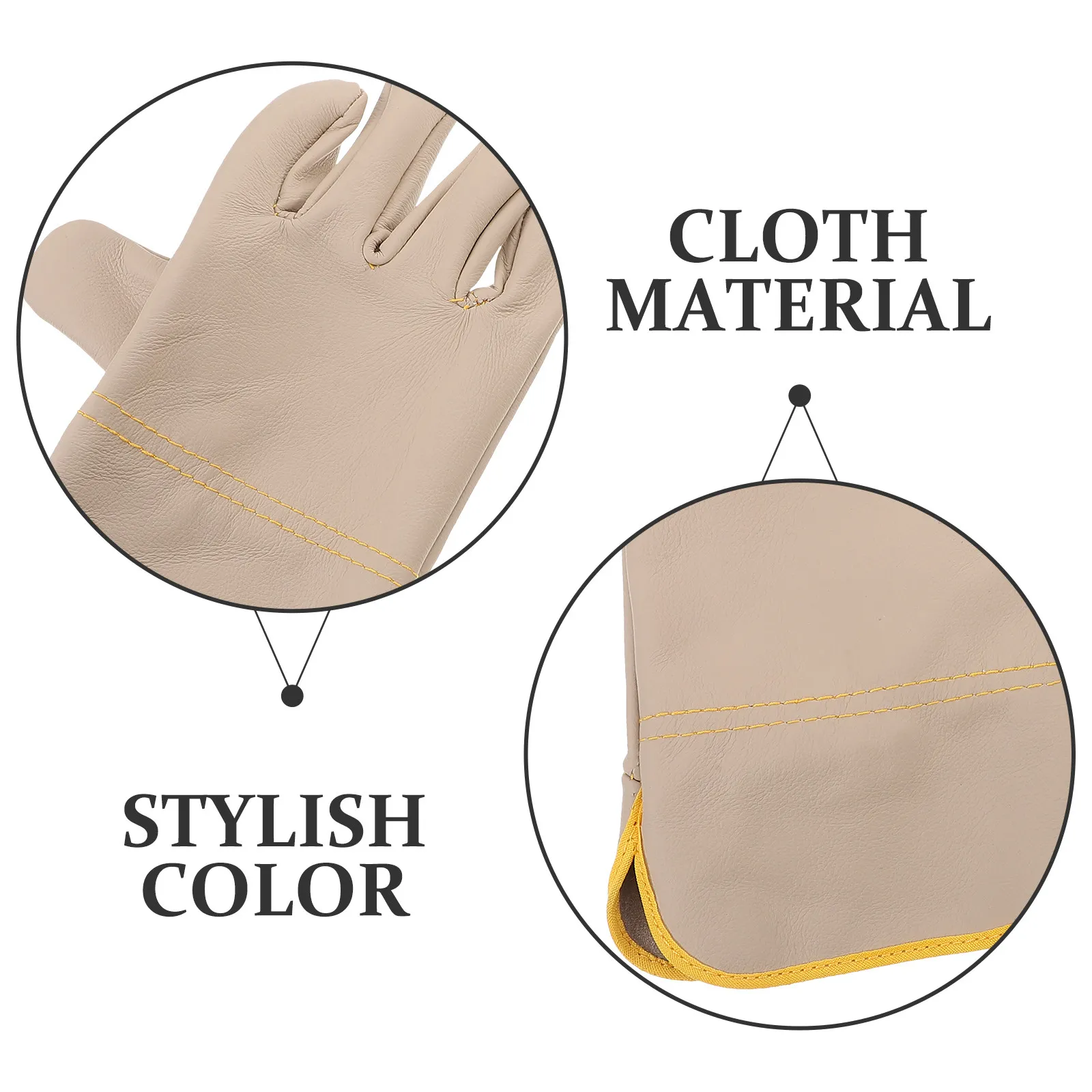 

1Pair Stylish Work Gloves for Men Long-Lasting Anti-Scalding Protective Gloves for Working Non-Slip Labor Safety Gear