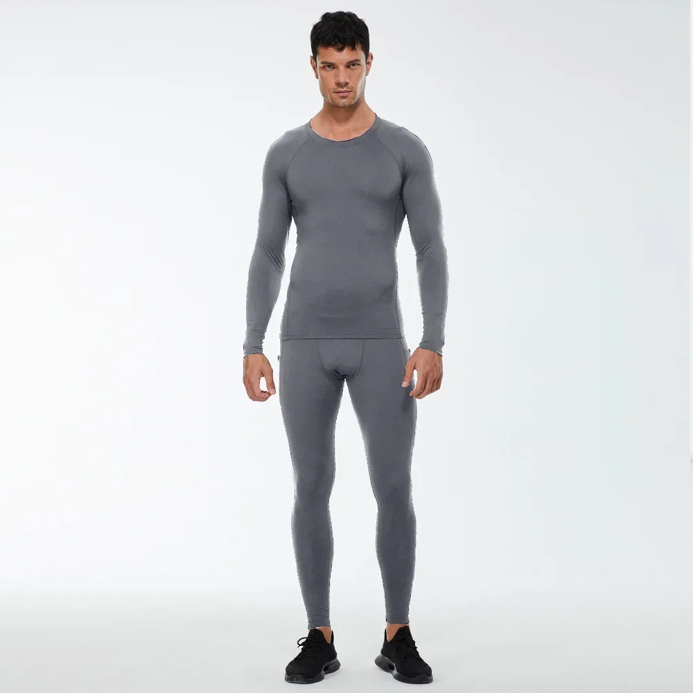 Dean M Tight-Leggings de compression trempés pour hommes, ensembles de yoga de sport, ensemble de fitness souriant, vêtements d'entraînement sportifs, 2 pièces