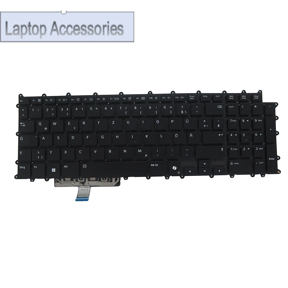 F Black Laptop With Backlit Keyboard With AI Mark For LG Gram 17Z90T 17Z90T-G 17Z90T-H German GR No Frame New