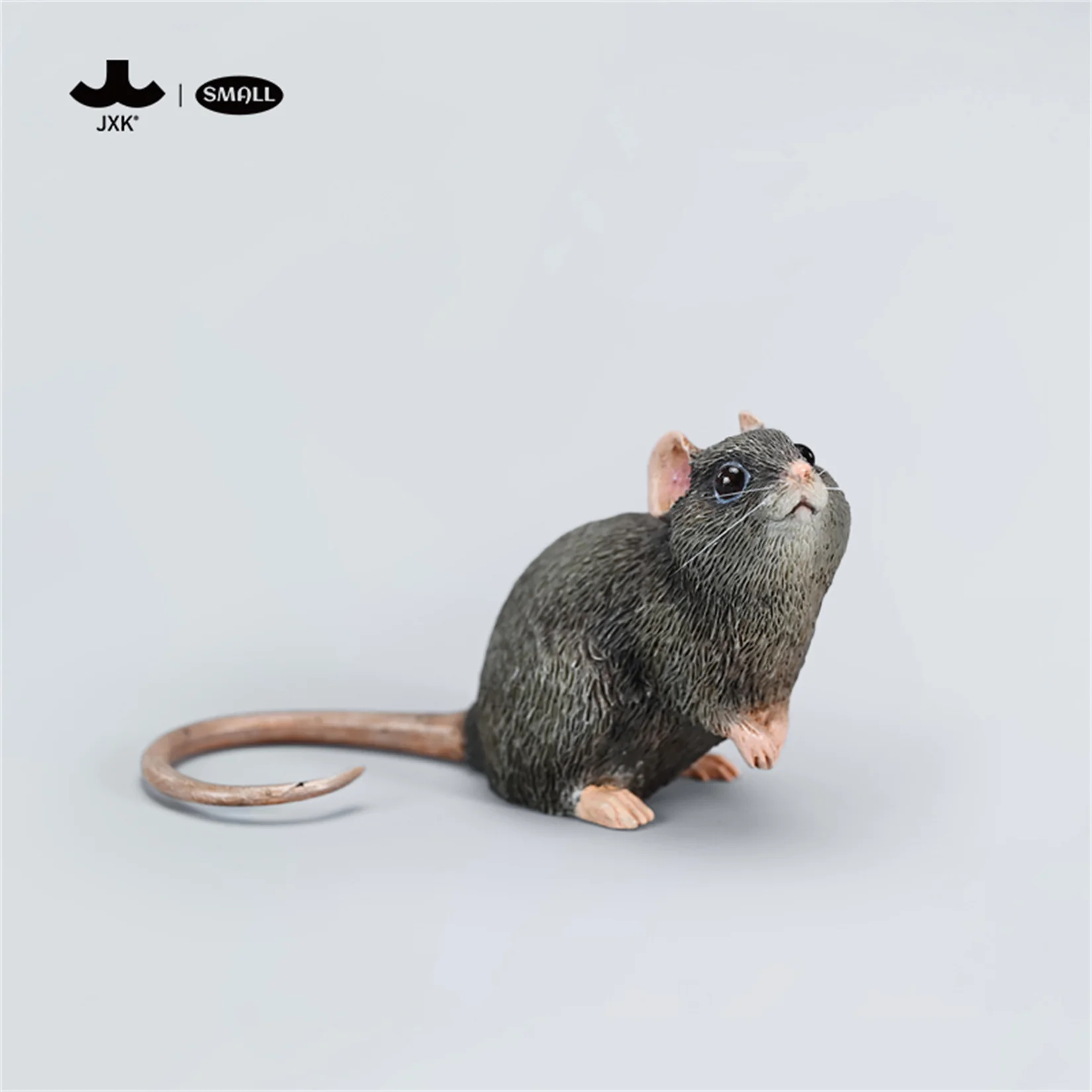 JXK 1/1 Fancy Rat Model Small Mouse Realistic Animal Figure Scene Desk Collection Decoration Birthday Gift Photography Props