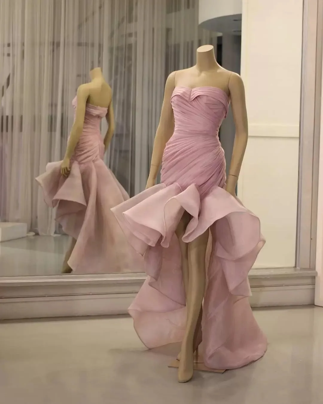 Vestidos de cóctel para dama de honor, elegante vestido de fiesta Formal de Organza con escote Corazón y sirena para baile de graduación, 2022