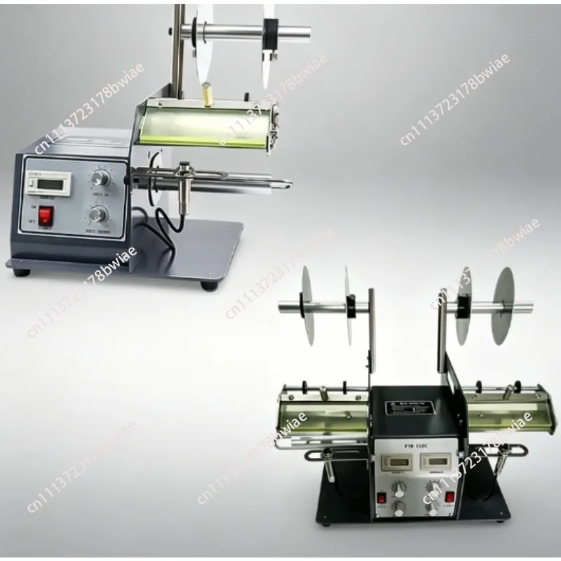 Ftr-118c fully automatic label peeling machine - label separator for production lines - sticker removal equipment