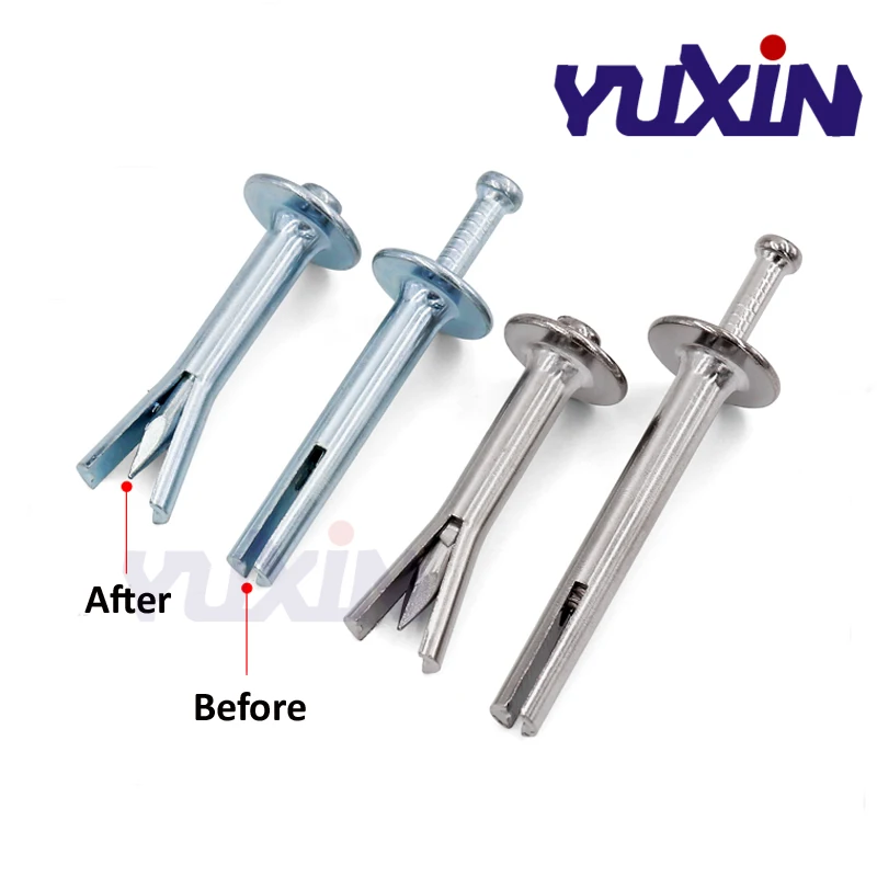 مطرقة محرك دبوس مرساة الصلبة جدار الإطار تحديد المكونات مع المسامير ، M6 مطرقة محرك مسمار في مرساة للخرسانة والبناء والطوب