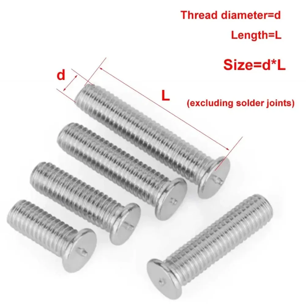 M3 M4 M5 M6 Capacitor Discharge Welding Welding Stud 304 Stainless Steel Spot Welding Screw Welding Nail