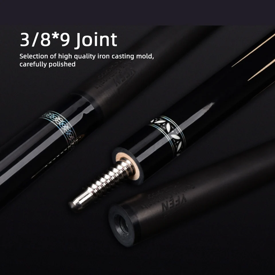 YFen Carbon Fiber Pool Cue 11.5/12.5mm 147cm