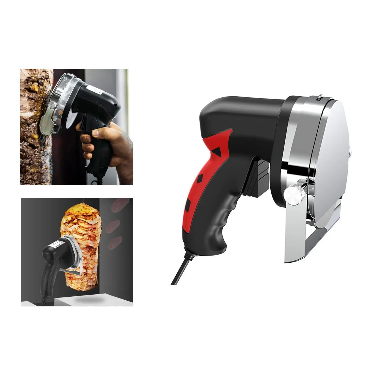 

Electric Kebab Slicer Doner Knife Shawarma Cutter Handheld Roast Meat Cutting Machine Gyro BBQ Cut 220-240v 110v Best price