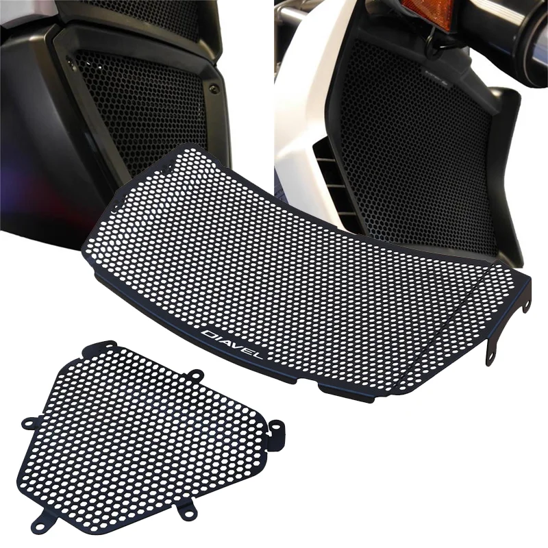 

Motorcycle Accessories Radiator Grille Guard Cover Protector For DUCATI DIAVEL 1260 Diavel 1260S 2019-2023