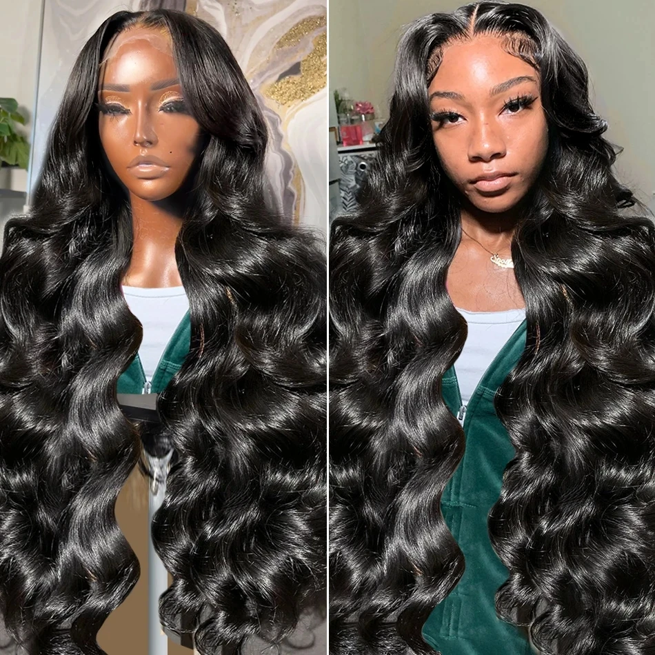 30 34 inch 13x4 Body Wave Lace Front Wig 250% 13x6 HD Lace Frontal Human Hair Wigs Brazilian Glueless Wig For Women