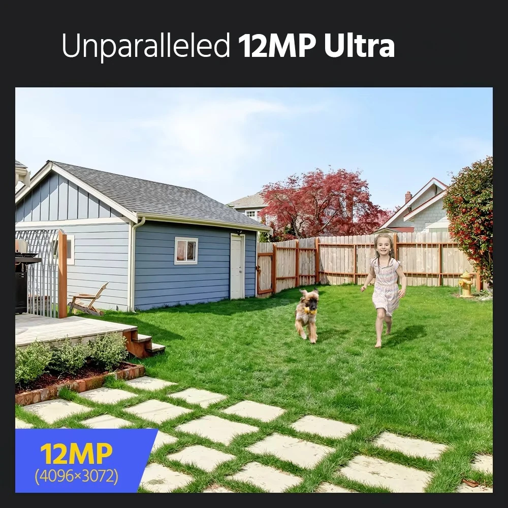 ANNKE 12MP POE IP Dual Light Dome Network with Motion Detection and Audio Security CCTV