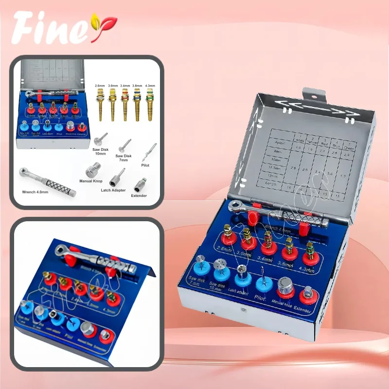

Finer Dental Bone Expander Drill Sinus Lift 12 Pcs Implant Surgical Sinus Lift Bone Expander Screws Implant Expand Tool
