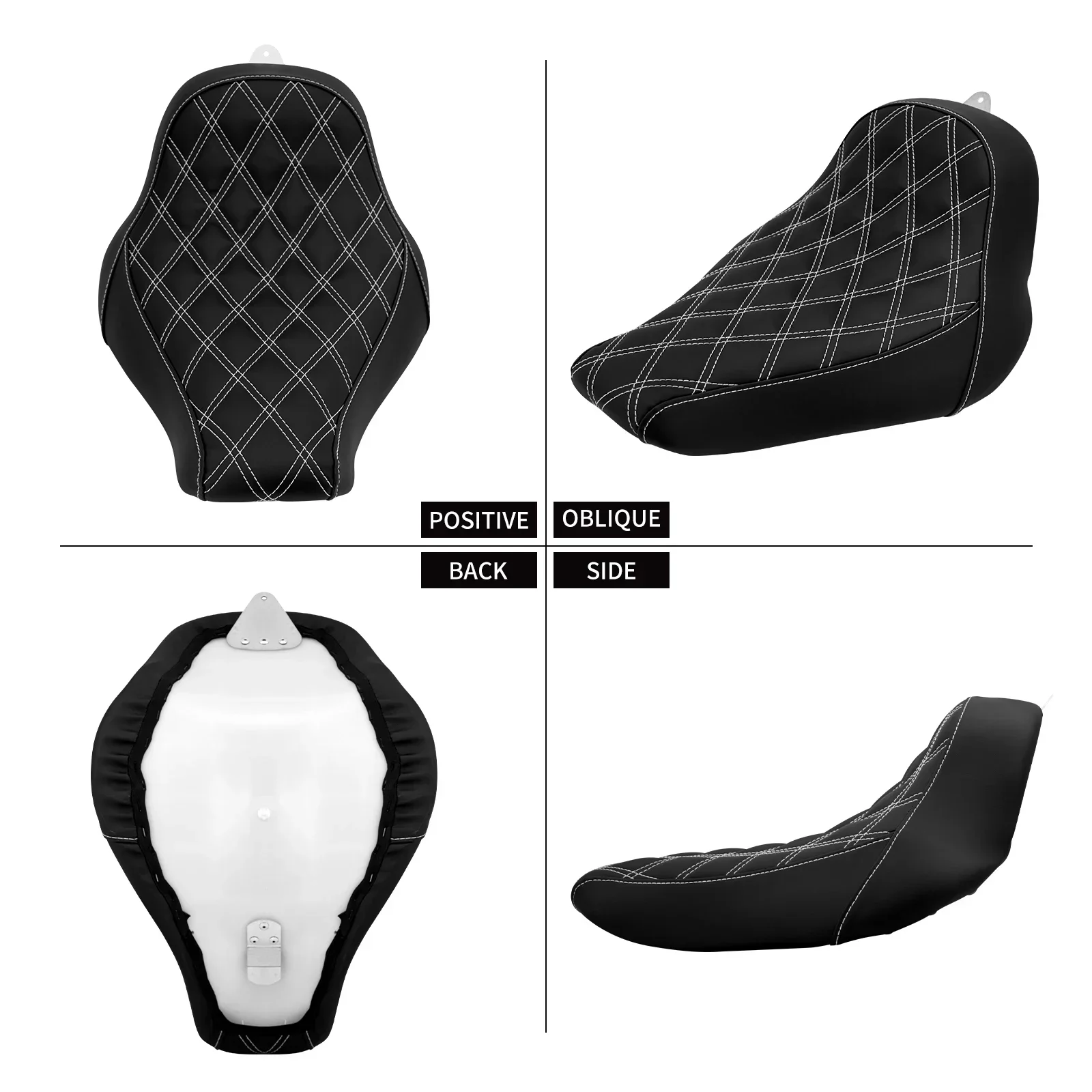 Motorcycle Front Solo Seat Driver Cushion+Rear Fender For Harley Softail Breakout Fat Boy FXDR 2018-2023 Mudguard With LED Light - Image 5