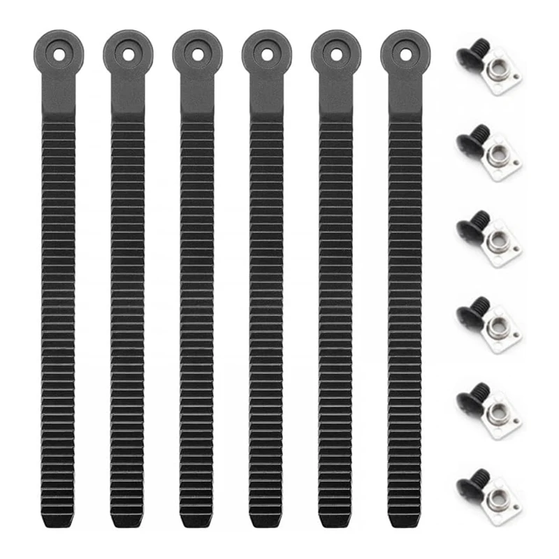 6PCS Snowboard Ankle Ladder Strap Ankle Ladder Strap Snowboard Ladder Strap Binding Replacement With Screws