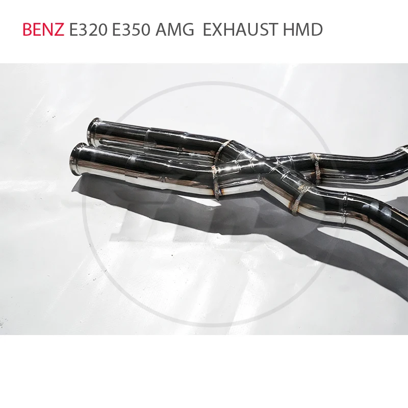 HMD stainless steel exhaust system Custom valve muffler for Mercedes-Benz E320 E350 3.0T car replacement parts