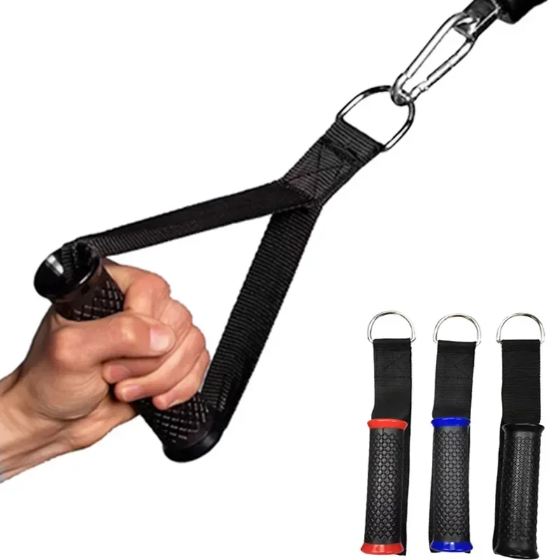 TPR Covered Rubber Gantry Fitness Handle Gantry Fitness Equipment Handle Tension Rope Handle Suspension Training Strap Handle