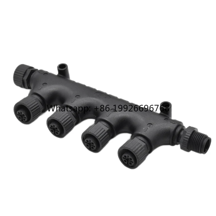 

6 Way 5 Pin NMEA 2000 Marine IP67 Waterproof M12 Male to Female Circular Nmea 2000 t Connection Male Splitter IP68 Plastic