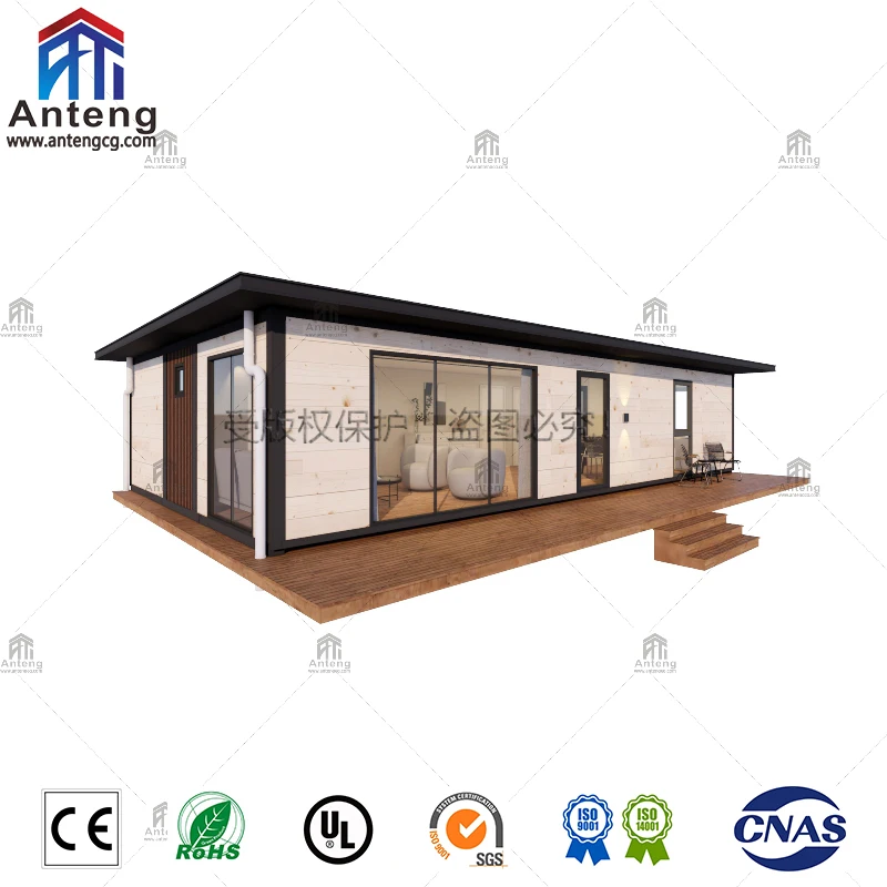 Certified Prefabricated Folding Container Home 20ft/40ft Expandable Granny Flat Mobile Prefab Villa