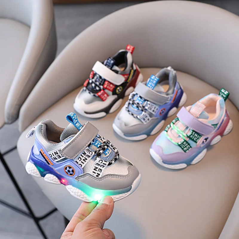 

Children Casual Shoes Boys Lightweight Sports Shoe Baby Girls Cartoon Sneakers Breathable Mesh Soft Sole Non-slip Toddler Shoes