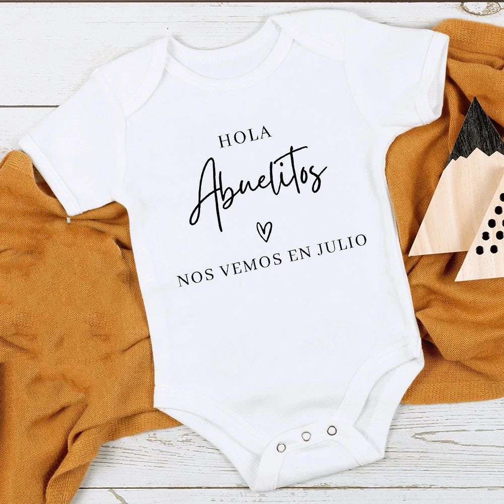 Hello Grandparents See You Soon Print Infant Bodysuits Pregnancy Announcement Newborn Bodysuit Pregnancy Reveal Clothes