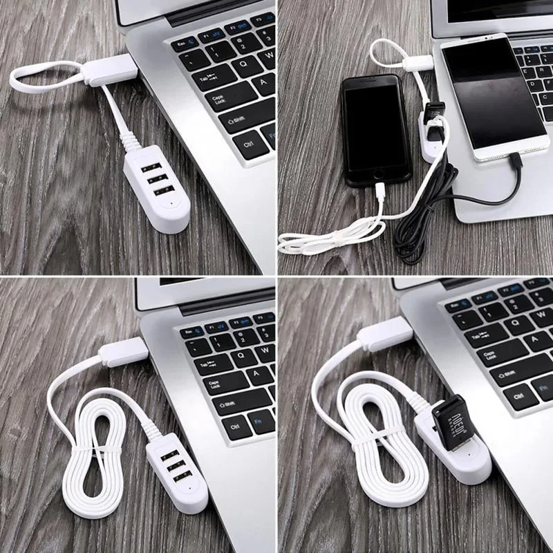 1/2/3/4/5pcs Durable Personalized High Speed Premium Expander 3 Port USB Hubs Multi HUB Computer Peripherals USB Splitter