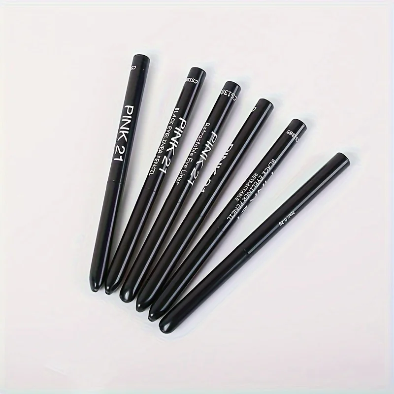 2pcs Waterproof & Sweat-Proof Black Eyeliner Pencils - Long-LastingSmudge-Proof for Bold Eye Makeup, Easy Glide Formula for Perf, image 5