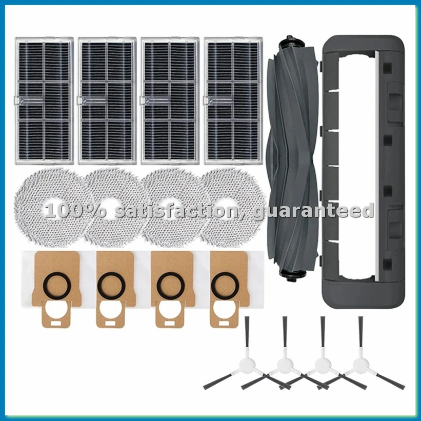 

Запасные части для робота-пылесоса M30S D103CN: основная и боковые щетки, HEPA-фильтр, салфетка для влажной уборки, мешок для сбора пыли - ABRM