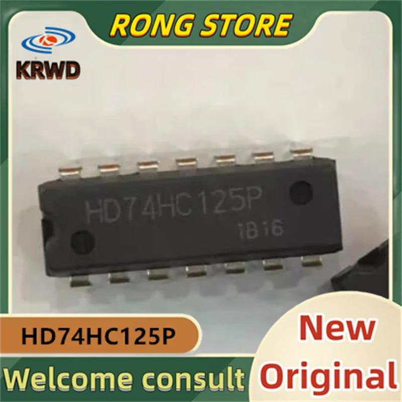 20PCS HD74HC125P  New original HD74HC125 74HC125 DIP-14