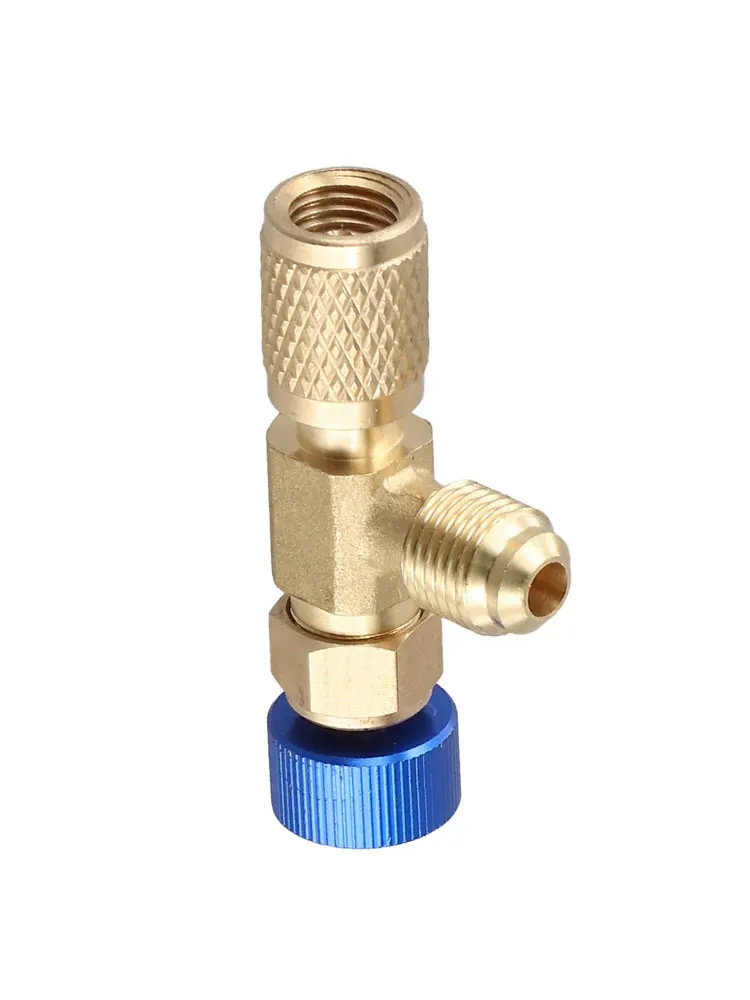 1pc Air Conditioning Fluoride Safety Valve R22 R410 Connector Safety Adapter Household Improvement Accessories
